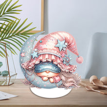 Load image into Gallery viewer, Special Shape Gnome Desktop Diamond Art Kits for Adults Beginner (Gnome on Moon)