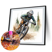 Load image into Gallery viewer, Motorcycle Boy 30*30CM(Canvas) Full Round Drill Diamond Painting