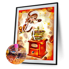 Load image into Gallery viewer, Cooking Girl 30*40CM(Canvas) Full Round Drill Diamond Painting