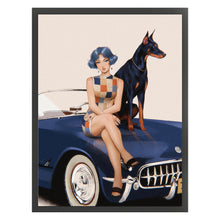 Load image into Gallery viewer, Yishu - Beautiful Woman In A Car - 40*56CM 11CT 3 Stamped Cross Stitch