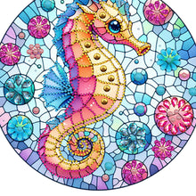 Load image into Gallery viewer, Animal Suncatcher 2D Flat DIY Seahorse Hanging Diamond Art Kits for Home Decor