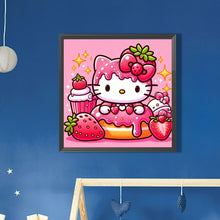 Load image into Gallery viewer, Strawberry Hello Kitty 30*30CM(Picture) Full Round Drill Diamond Painting