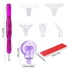 Load image into Gallery viewer, Diamond Painting Pen Kit with 5 Drill Pen Picking Heads and 1 Clay (Purple)