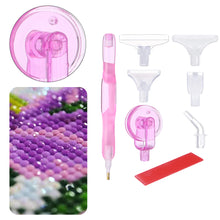 Load image into Gallery viewer, Diamond Painting Pen Kit with 5 Drill Pen Picking Heads and 1 Clay (Pink)
