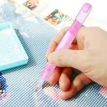 Load image into Gallery viewer, Diamond Painting Pen Kit with 5 Drill Pen Picking Heads and 1 Clay (Pink)