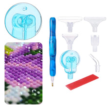 Load image into Gallery viewer, Diamond Painting Pen with 5 Drill Pen Picking Heads and 1 Clay (Deep Blue)