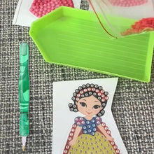 Load image into Gallery viewer, Diamond Painting Pen Kit with 5 Drill Pen Picking Heads and 1 Clay (Green)