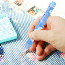 Load image into Gallery viewer, Diamond Painting Pen with 5 Drill Pen Picking Heads and 1 Clay (Sky Blue)