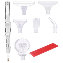 Load image into Gallery viewer, Diamond Painting Pen Kit with 5 Drill Pen Picking Heads and 1 Clay (White)