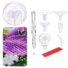 Load image into Gallery viewer, Diamond Painting Pen Kit with 5 Drill Pen Picking Heads and 1 Clay (White)