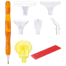 Load image into Gallery viewer, Diamond Painting Pen Kit with 5 Drill Pen Picking Heads and 1 Clay (Yellow)