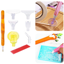 Load image into Gallery viewer, Diamond Painting Pen Kit with 5 Drill Pen Picking Heads and 1 Clay (Yellow)