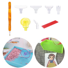 Load image into Gallery viewer, Diamond Painting Pen Kit with 5 Drill Pen Picking Heads and 1 Clay (Yellow)