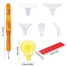Load image into Gallery viewer, Diamond Painting Pen Kit with 5 Drill Pen Picking Heads and 1 Clay (Yellow)