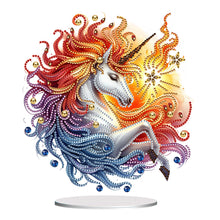 Load image into Gallery viewer, 2D Flat Unicorn Print DIY Desktop Diamond Art Kits for Home Office Desktop Decor