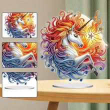 Load image into Gallery viewer, 2D Flat Unicorn Print DIY Desktop Diamond Art Kits for Home Office Desktop Decor