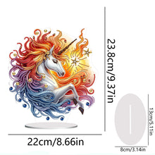 Load image into Gallery viewer, 2D Flat Unicorn Print DIY Desktop Diamond Art Kits for Home Office Desktop Decor