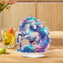 Load image into Gallery viewer, 2D Flat Unicorn Print DIY Desktop Diamond Art Kits for Home Office Desktop Decor