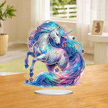 Load image into Gallery viewer, 2D Flat Unicorn Print DIY Desktop Diamond Art Kits for Home Office Desktop Decor