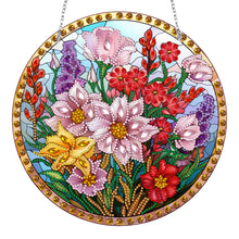 Load image into Gallery viewer, Suncatcher Diamond Painting Hanging Pendant Home Windows Decor (Flowers)