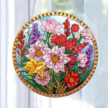 Load image into Gallery viewer, Suncatcher Diamond Painting Hanging Pendant Home Windows Decor (Flowers)