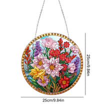 Load image into Gallery viewer, Suncatcher Diamond Painting Hanging Pendant Home Windows Decor (Flowers)