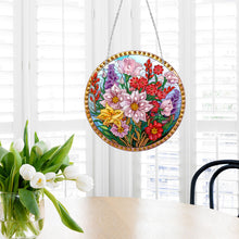 Load image into Gallery viewer, Suncatcher Diamond Painting Hanging Pendant Home Windows Decor (Flowers)