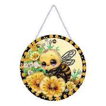 Load image into Gallery viewer, Bee Diamond Painting Art Pendant Animal Acrylic Diamond Drawing Hanging Ornament