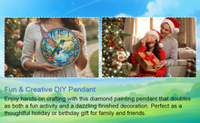 Load image into Gallery viewer, 2D Flat DIY Hummingbird Wooden Diamond Painting Clock Pendant Home Decoration