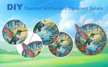 Load image into Gallery viewer, 2D Flat DIY Hummingbird Wooden Diamond Painting Clock Pendant Home Decoration