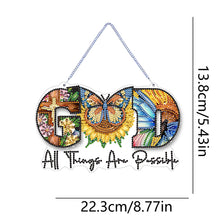 Load image into Gallery viewer, Acrylic Diamond Painting Hanging Pendant for Home Decor (Sunflower GOD)