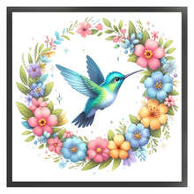 Load image into Gallery viewer, Yishu - Flowers And Hummingbirds - 50*50CM 11CT 3 Stamped Cross Stitch