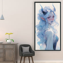 Load image into Gallery viewer, Huancan - Blue-Haired Witch - 40*70CM 11CT 3 Stamped Cross Stitch