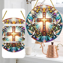 Load image into Gallery viewer, Special Shaped Cross Hanging Diamond Art Kits Bedroom Decoration