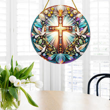 Load image into Gallery viewer, Special Shaped Cross Hanging Diamond Art Kits Bedroom Decoration