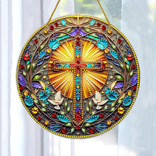Load image into Gallery viewer, Special Shaped Cross Hanging Diamond Art Kits Bedroom Decoration