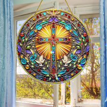 Load image into Gallery viewer, Special Shaped Cross Hanging Diamond Art Kits Bedroom Decoration