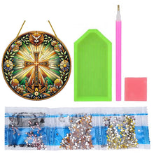 Load image into Gallery viewer, Special Shaped Cross Hanging Diamond Art Kits Bedroom Decoration
