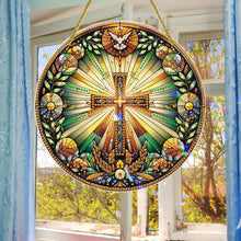 Load image into Gallery viewer, Special Shaped Cross Hanging Diamond Art Kits Bedroom Decoration