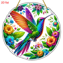 Load image into Gallery viewer, Hummingbird Theme 2D Flat DIY Diamond Art Pendant Wall Decor for Home & Windows