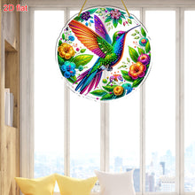 Load image into Gallery viewer, Hummingbird Theme 2D Flat DIY Diamond Art Pendant Wall Decor for Home & Windows