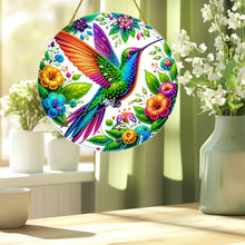 Load image into Gallery viewer, Hummingbird Theme 2D Flat DIY Diamond Art Pendant Wall Decor for Home & Windows