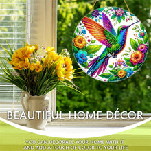 Load image into Gallery viewer, Hummingbird Theme 2D Flat DIY Diamond Art Pendant Wall Decor for Home & Windows