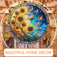 Load image into Gallery viewer, Sunflower Theme 2D Flat DIY Diamond Art Pendant Wall Decor for Home & Windows