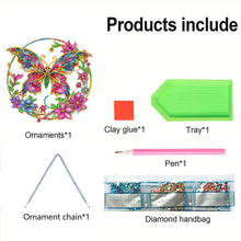 Load image into Gallery viewer, Double Sided Special Shaped Butterfly Hanging Diamond Art Kits Bedroom Decor