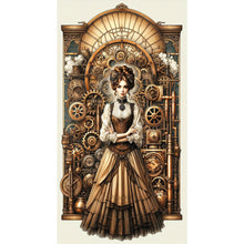 Load image into Gallery viewer, Yishu - Classic Lady - 40*70CM 11CT 3 Stamped Cross Stitch