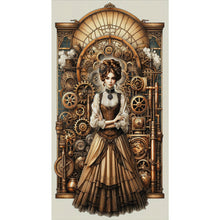Load image into Gallery viewer, Yishu - Classic Lady - 40*70CM 11CT 3 Stamped Cross Stitch