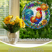 Load image into Gallery viewer, Sunrise Rooster 2D Flat DIY Diamond Painting Set Diamond Art Pendant Wall Decor