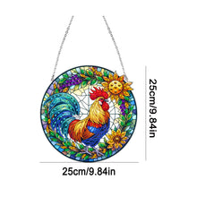 Load image into Gallery viewer, Sunrise Rooster 2D Flat DIY Diamond Painting Set Diamond Art Pendant Wall Decor