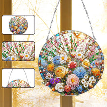 Load image into Gallery viewer, Flowers 2D Flat DIY Diamond Painting Set Diamond Art Pendant Home Wall Decor